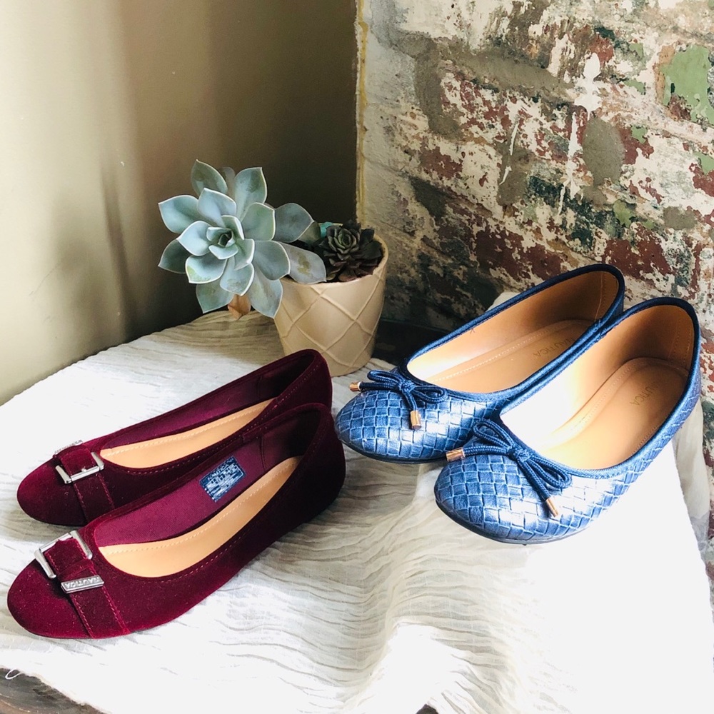 2for1, Nautica Flats:Gianda Buckle&Solana Embossed